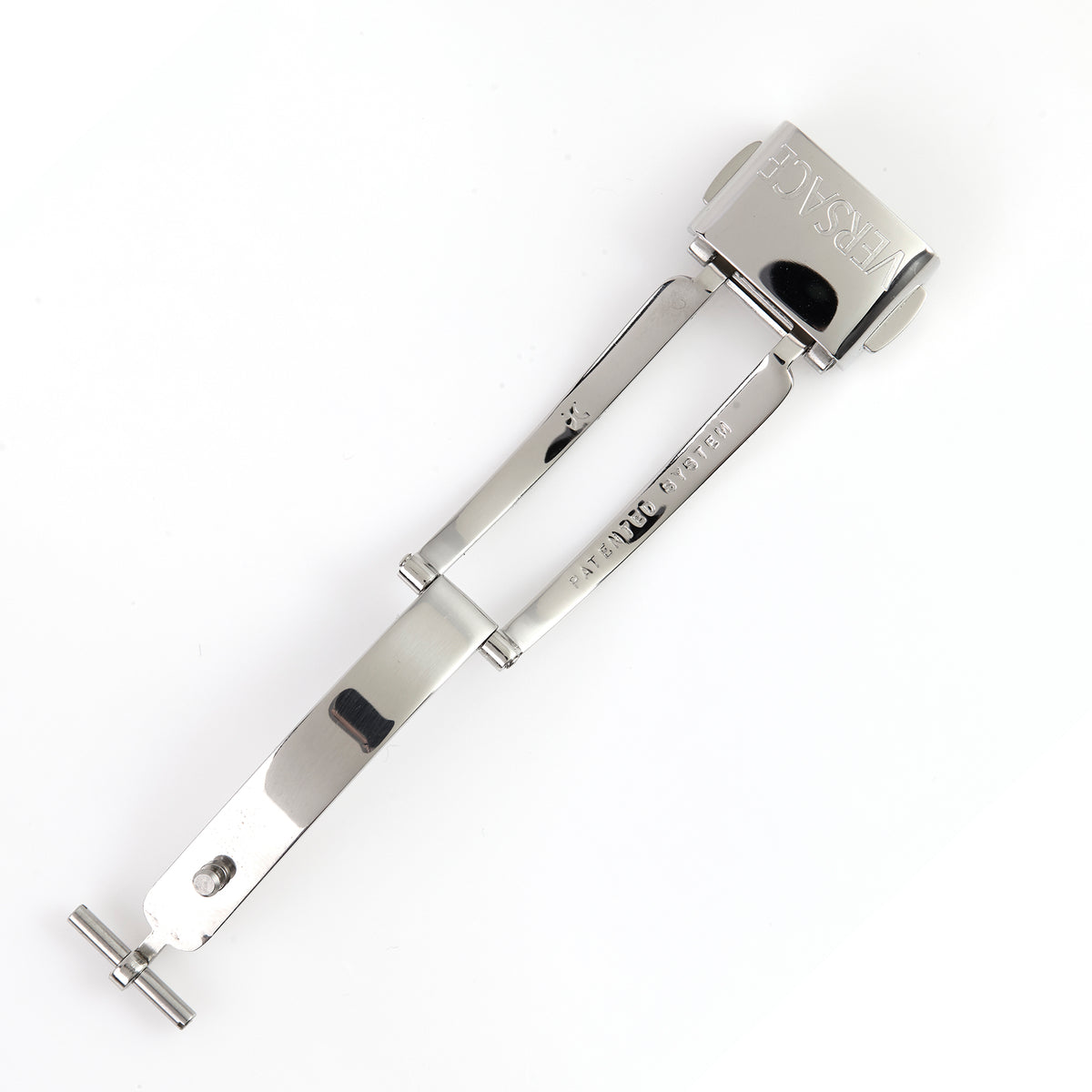Versace Stainless Steel Watch Deployment Clasp Buckle Silver Replacement