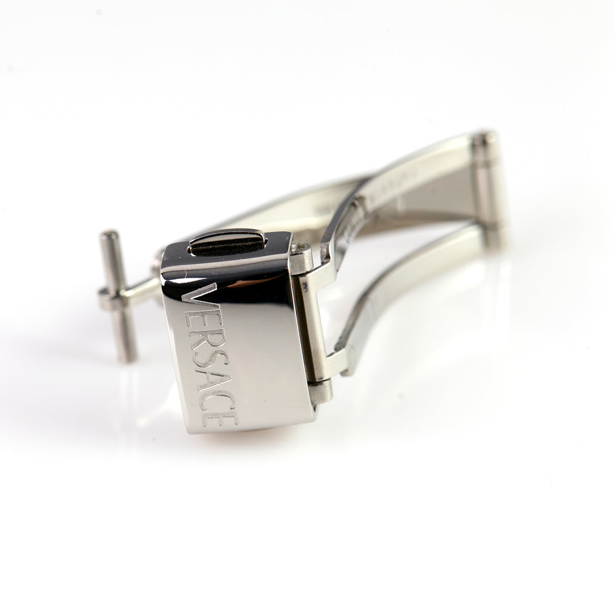 Versace Stainless Steel Watch Deployment Clasp Buckle Silver Replacement