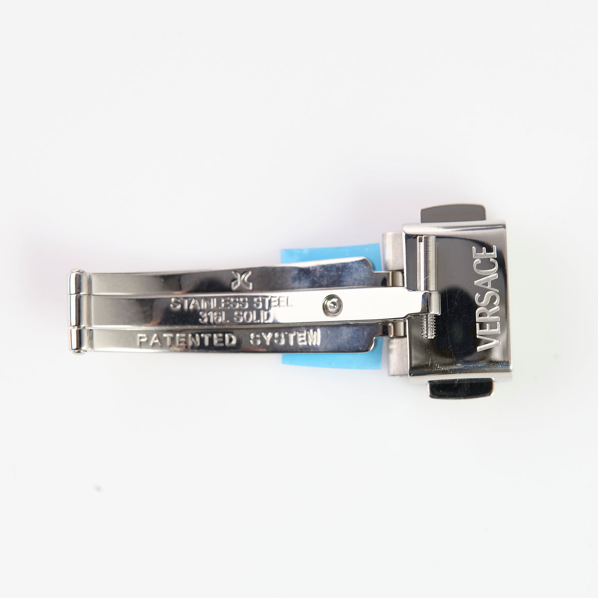 Genuine Versace Stainless Steel Watch Deployment Clasp Buckle Silver OEM