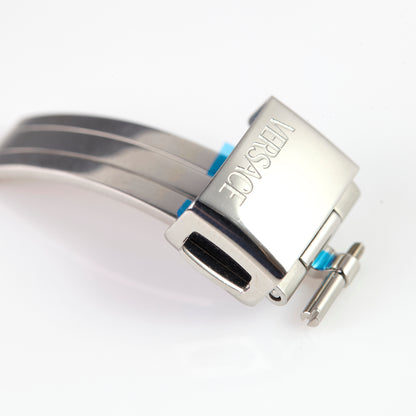Genuine Versace Stainless Steel Watch Deployment Clasp Buckle Silver OEM