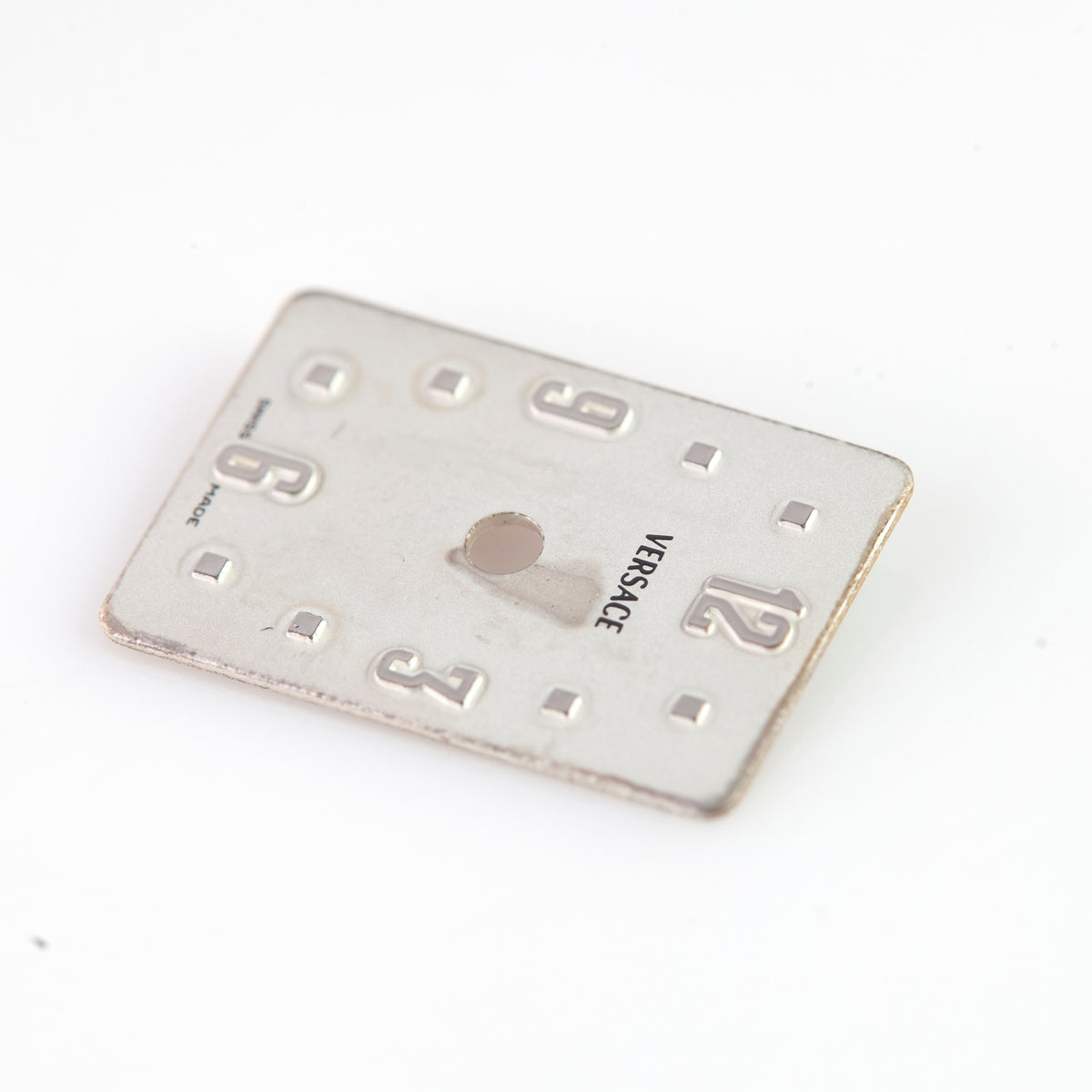 Versace D2ASQ001 Rectangular Watch Dial Silver Swiss Made Replacement Part