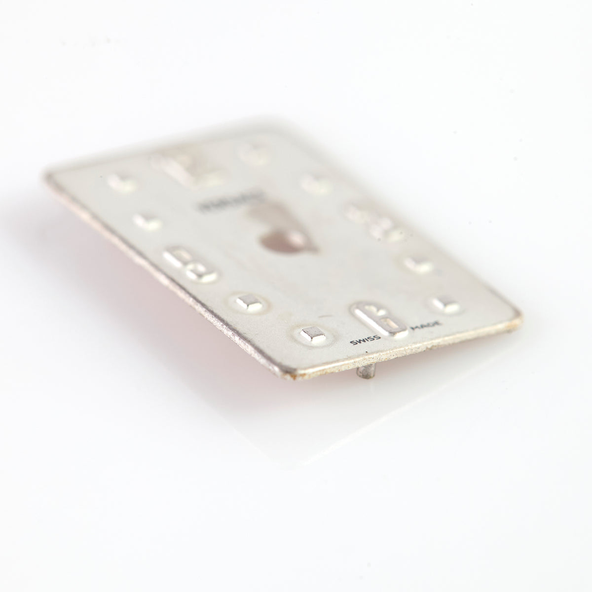 Versace D2ASQ001 Rectangular Watch Dial Silver Swiss Made Replacement Part