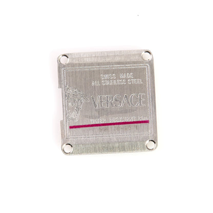 Versace Rectangular Watch Case & Caseback Stainless Steel Greek Key Replacement