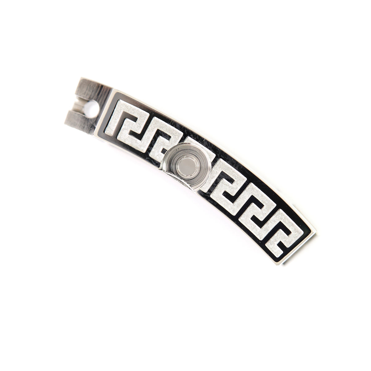 Versace Rectangular Watch Case & Caseback Stainless Steel Greek Key Replacement