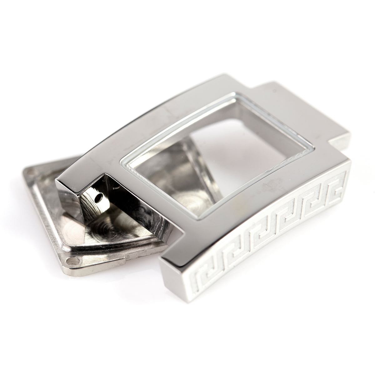 Versace Rectangular Watch Case & Caseback Stainless Steel Greek Key Replacement
