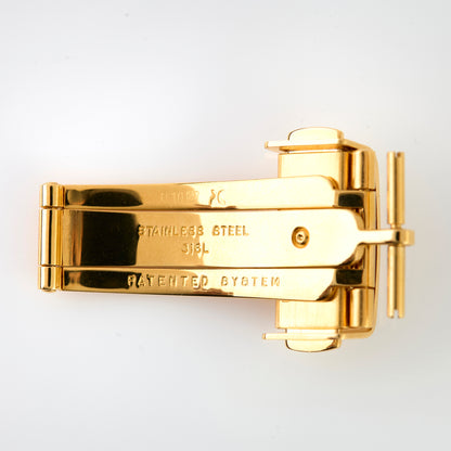 Versace gold-tone stainless steel deployment clasp buckle