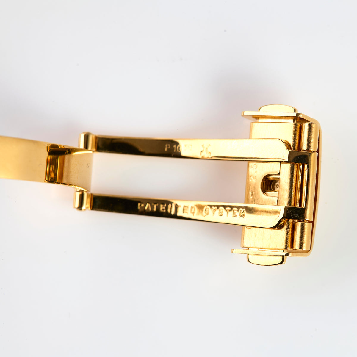 Versace gold-tone stainless steel deployment clasp buckle