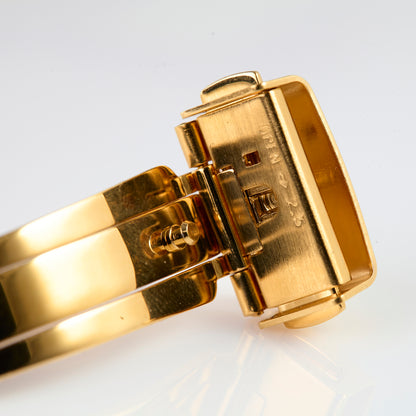 Versace gold-tone stainless steel deployment clasp buckle