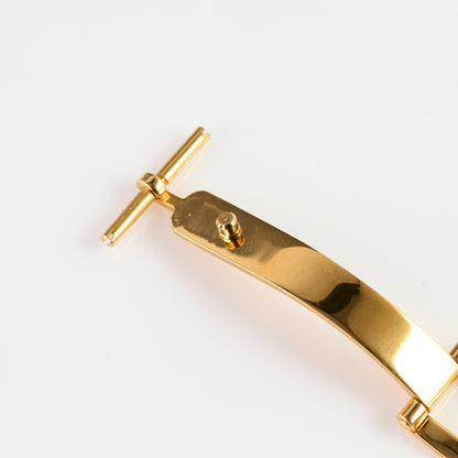 Versace gold-tone stainless steel deployment clasp buckle