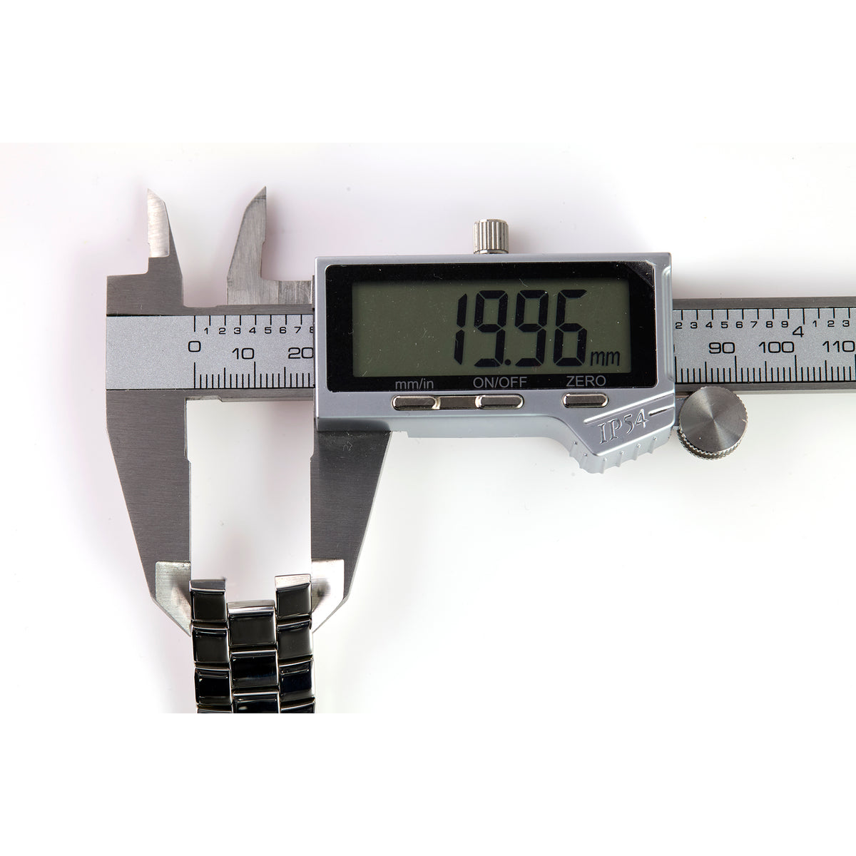 Versace Stainless Steel Watch Bracelet Pyramid Links Silver Medusa Logo