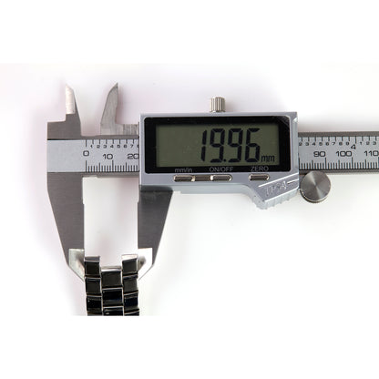 Versace Stainless Steel Watch Bracelet Pyramid Links Silver Medusa Logo