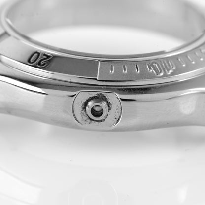Versace Stainless Steel Watch Case Silver Numbered Bezel Round Replacement Part