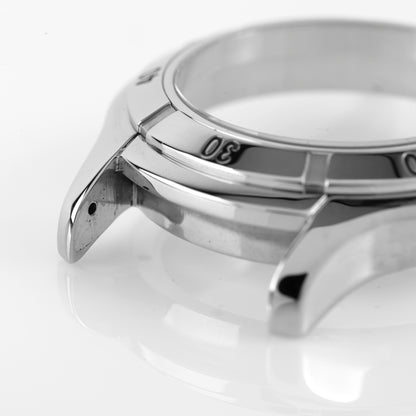 Versace Stainless Steel Watch Case Silver Numbered Bezel Round Replacement Part