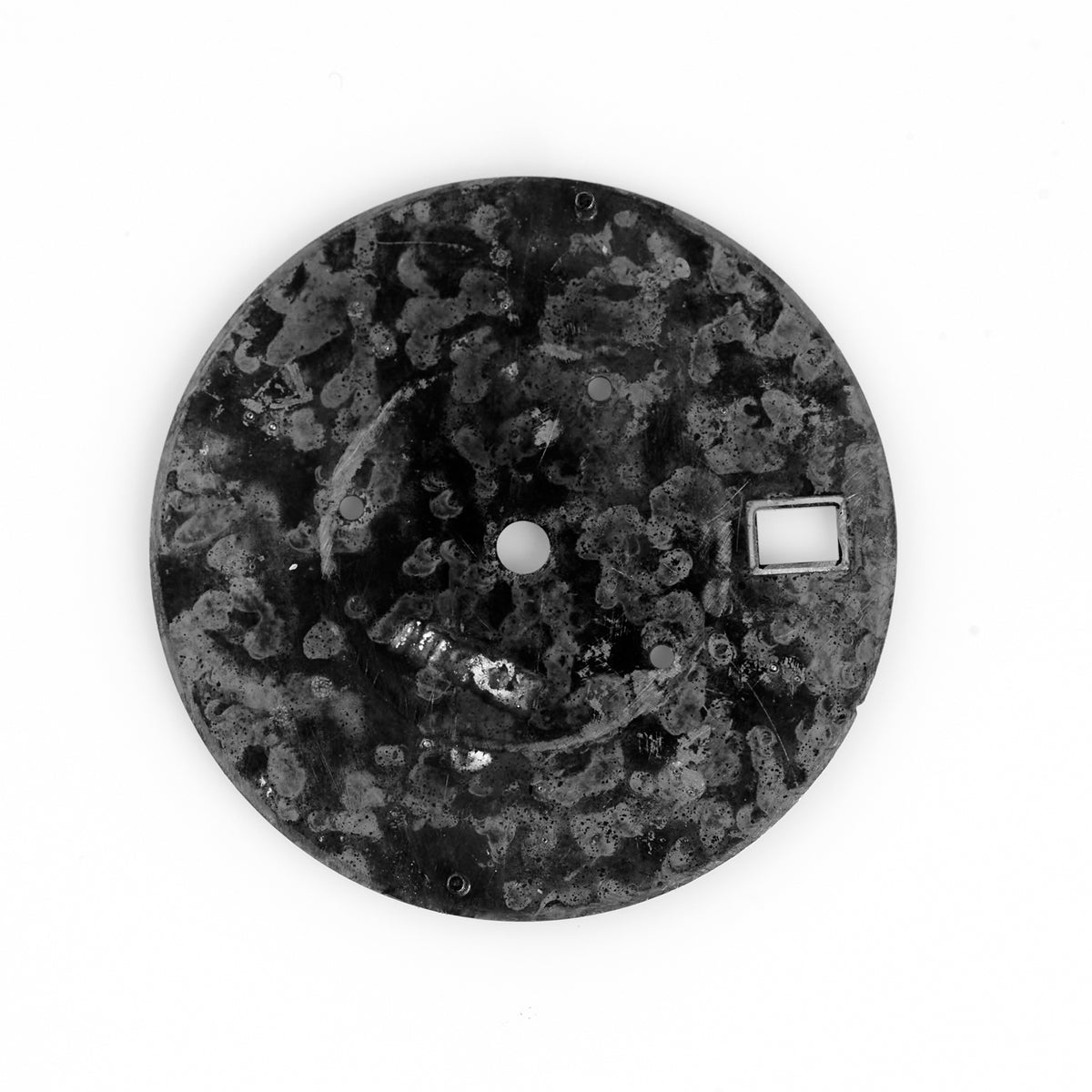 Versace Swiss Made Chronograph Watch Dial Black Silver Medusa Logo Replacement