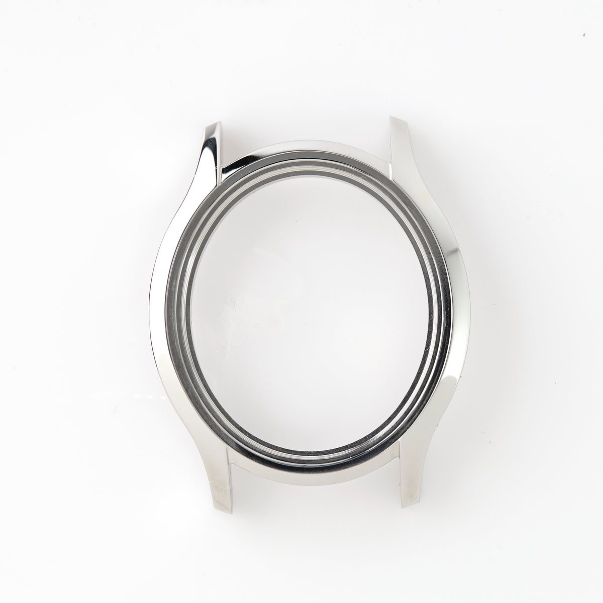 Versace Stainless Steel Watch Case Polished Silver Round OEM Replacement Part