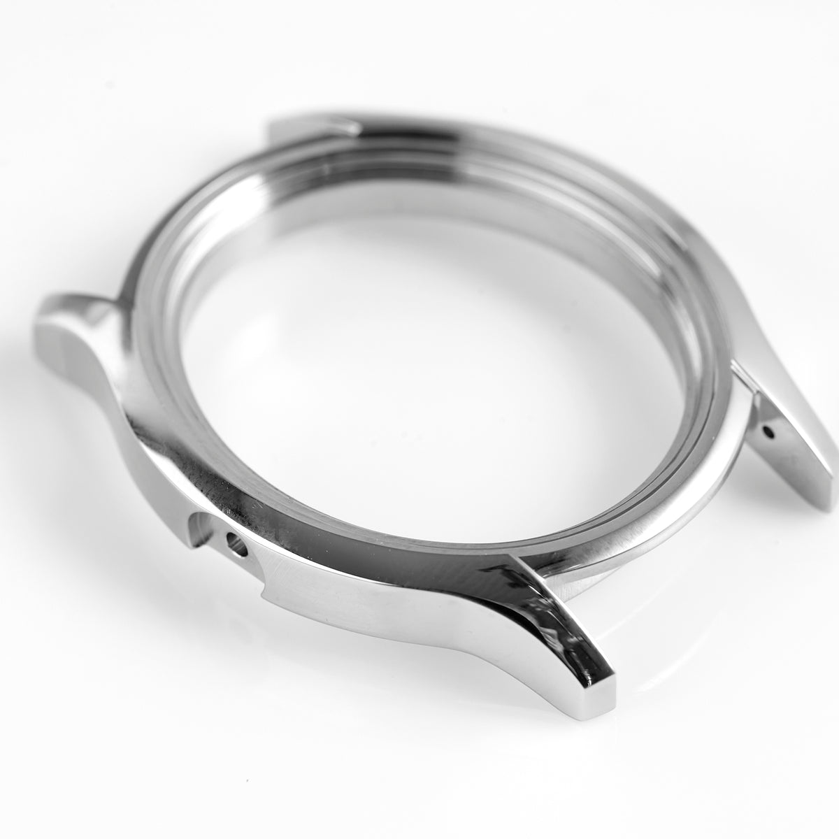Versace Stainless Steel Watch Case Polished Silver Round OEM Replacement Part