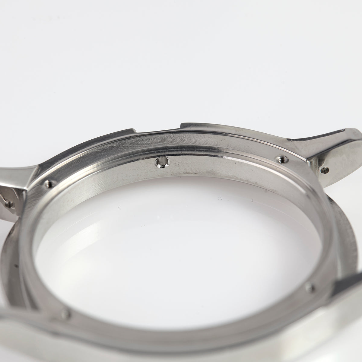 Versace Stainless Steel Watch Case Polished Silver Round OEM Replacement Part