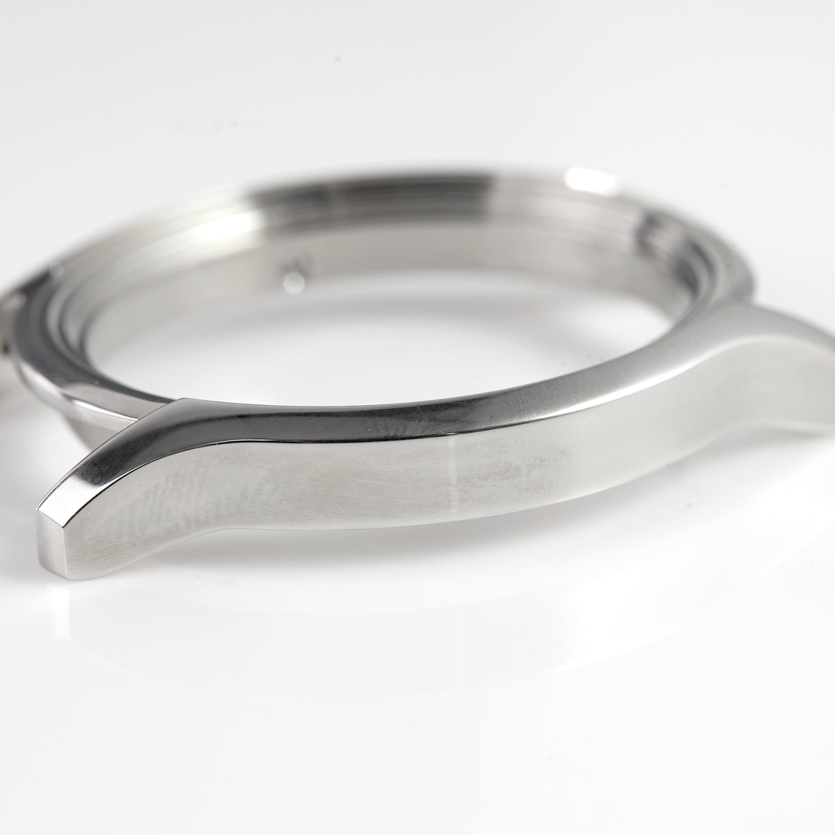 Versace Stainless Steel Watch Case Polished Silver Round OEM Replacement Part