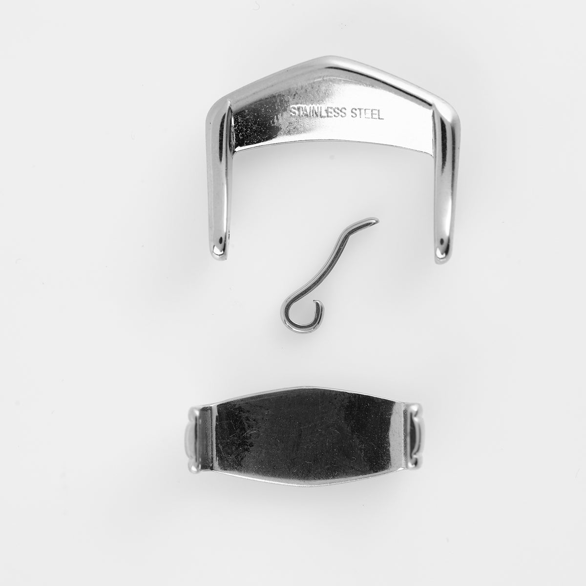 Versace Watch Buckle Clasp Assembly Stainless Steel Silver Replacement Part