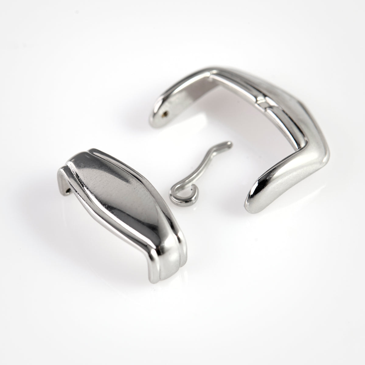 Versace Watch Buckle Clasp Assembly Stainless Steel Silver Replacement Part