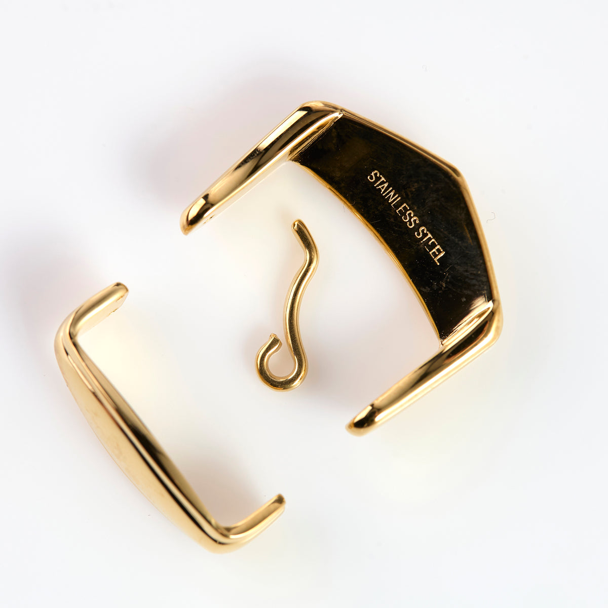 Versace Gold Tone Watch Buckle Clasp Assembly Folding Replacement Part