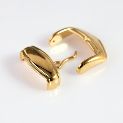 Versace Gold Tone Watch Buckle Clasp Assembly Folding Replacement Part