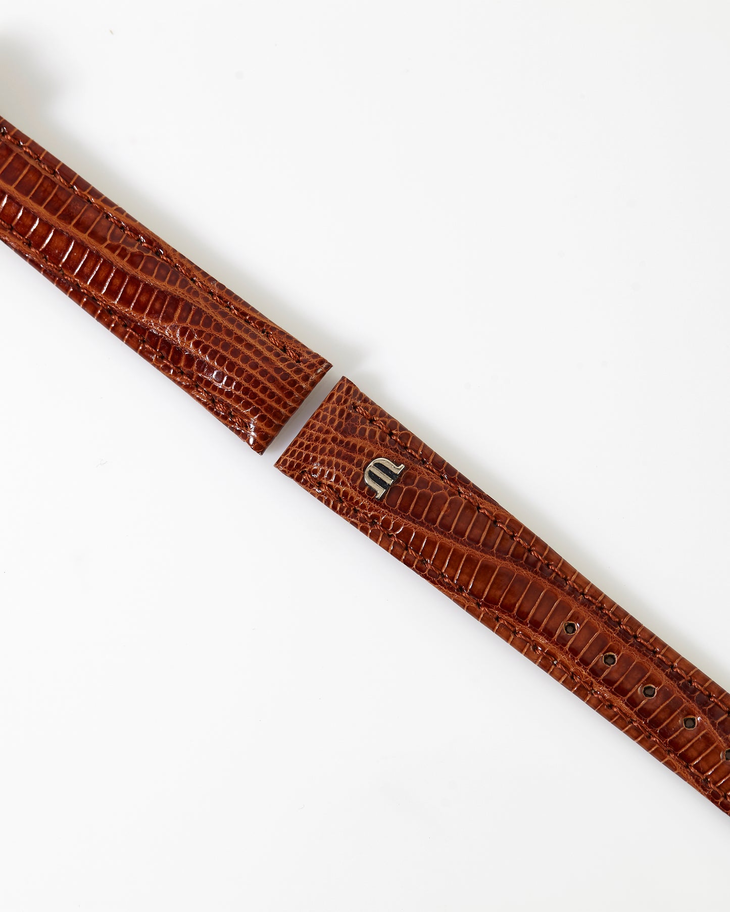 Maurice Lacroix 14mm x 12mm ML600-000028 Arios Cognac Lizard Strap