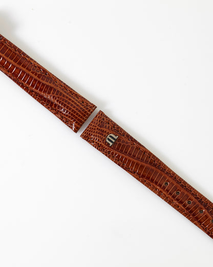 Maurice Lacroix 14mm x 12mm ML600-000028 Arios Cognac Lizard Strap