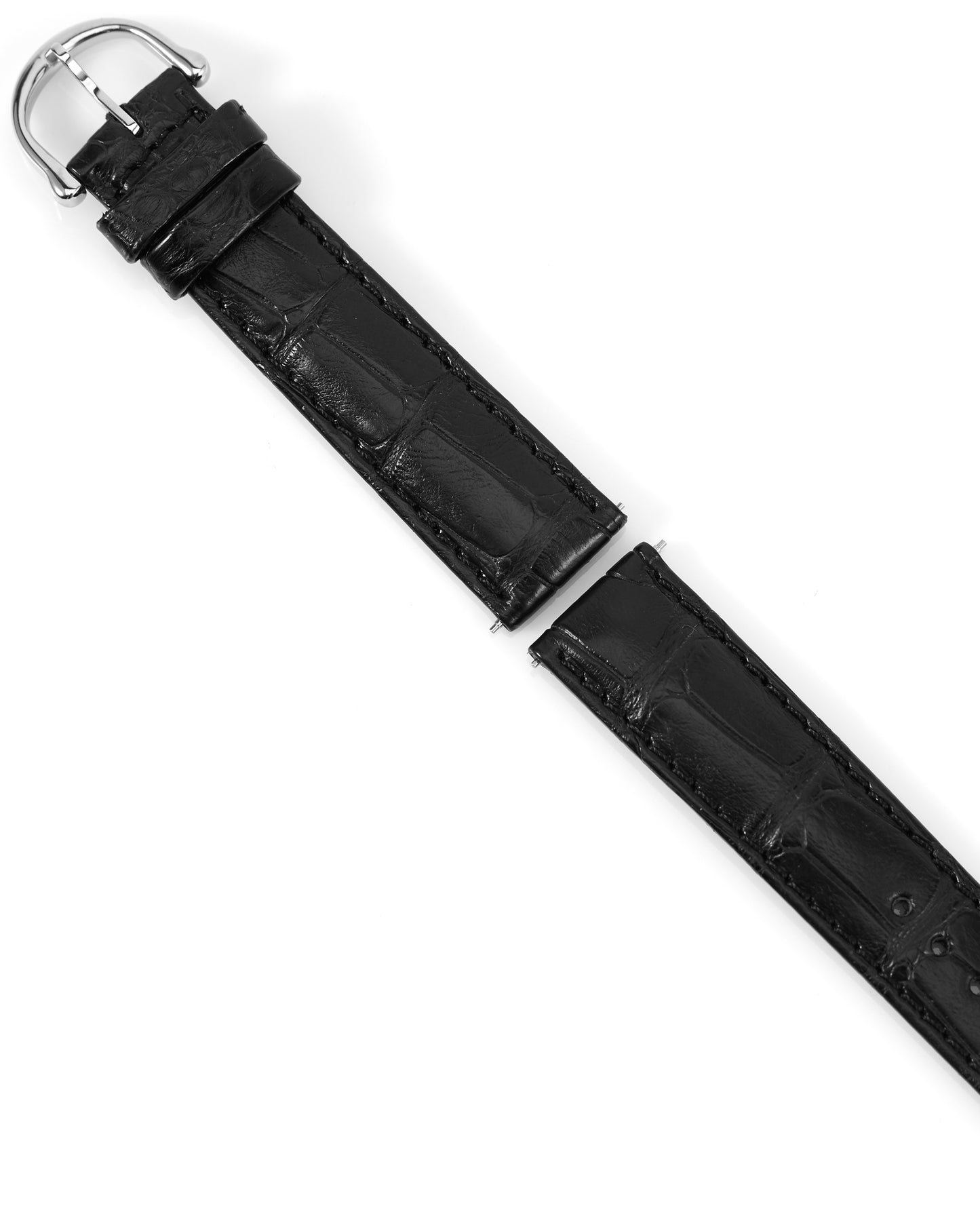 Maurice Lacroix 17mm x 16mm ML550-000075 Masterpiece Black Crocodile Strap