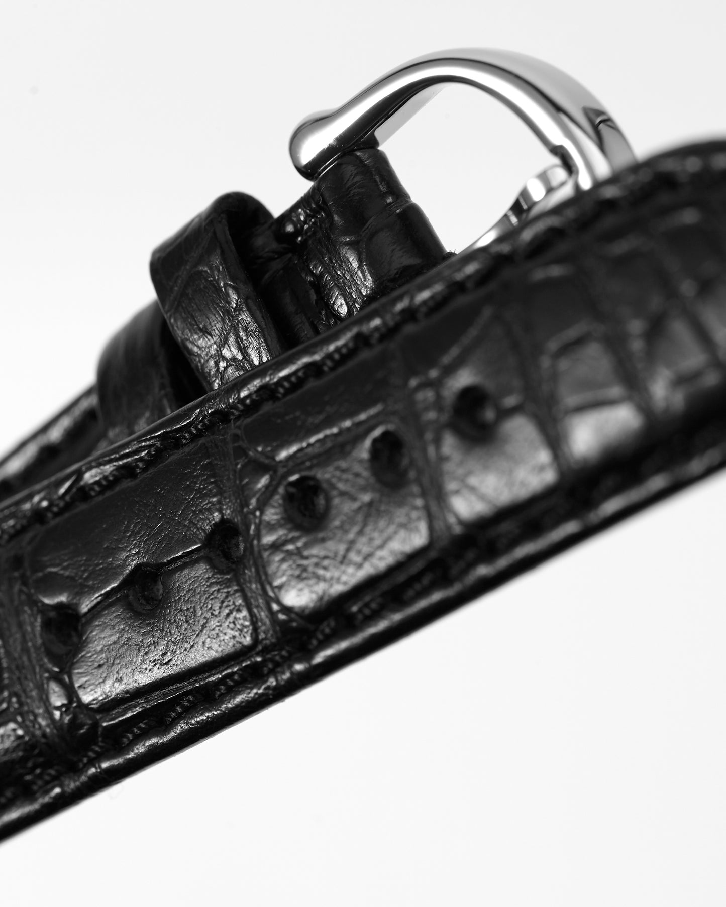 Maurice Lacroix 17mm x 16mm ML550-000075 Masterpiece Black Crocodile Strap