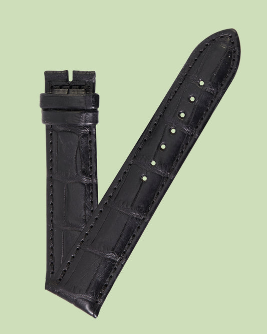 Maurice Lacroix 21mm x 18mm ML550-000080 Masterpiece Black Alligator Strap