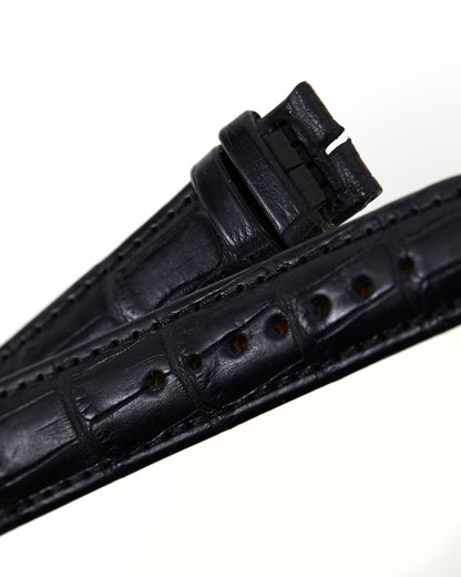 Maurice Lacroix 21mm x 18mm ML550-000080 Masterpiece Black Alligator Strap