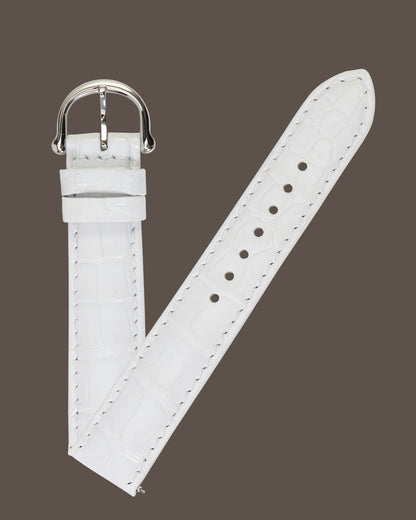 Maurice Lacroix 17mm x 16mm ML550-000095 Masterpiece White Crocodile Strap