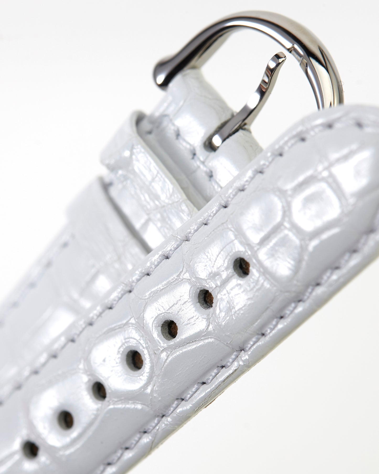 Maurice Lacroix 17mm x 16mm ML550-000095 Masterpiece White Crocodile Strap