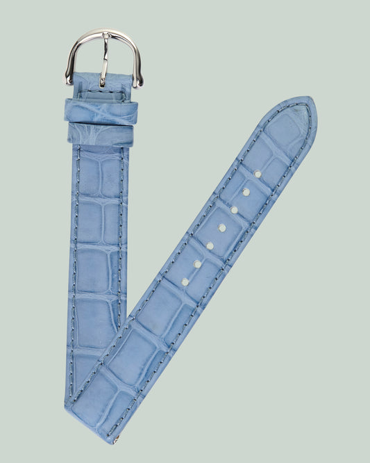 Maurice Lacroix 17mm x 16mm ML550-000097 Masterpiece XL Denim Blue Crocodile Strap