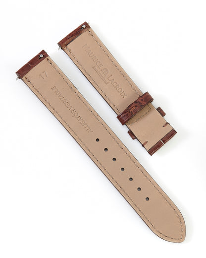 Maurice Lacroix 17mm x 16mm ML550-000104 Masterpiece Chestnut Alligator Strap