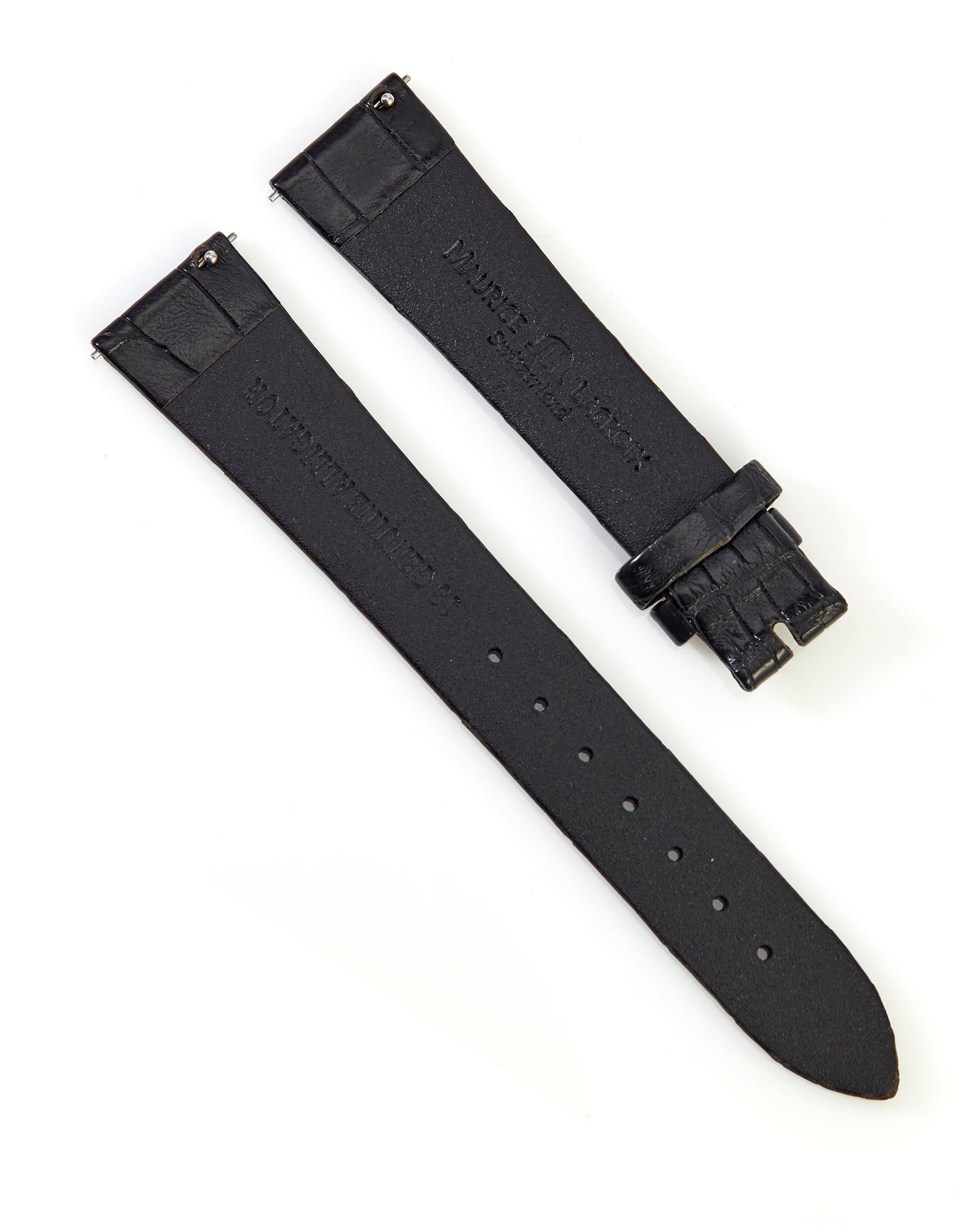 Maurice Lacroix 18mm x 14mm ML550-000114 Masterpiece Black Alligator Strap