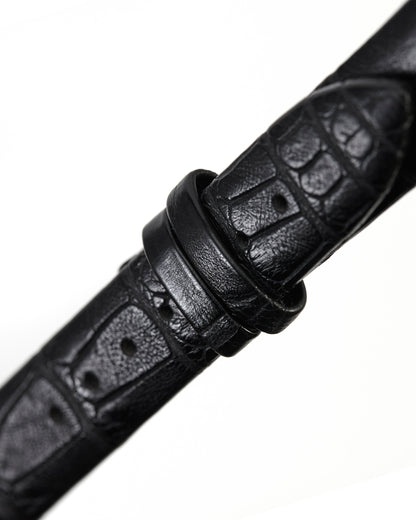 Maurice Lacroix 18mm x 14mm ML550-000114 Masterpiece Black Alligator Strap