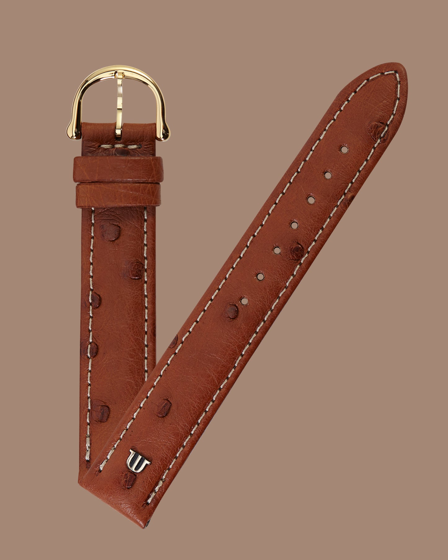 Maurice Lacroix 17mm x 16mm ML650-000017 Fiaba Chestnut Ostrich Strap