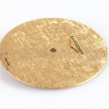 Vintage Longines Watch Dial – Gold Textured Linen Finish