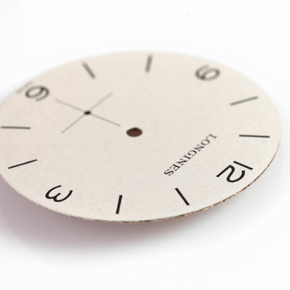 Vintage Longines Watch Dial – White Matte Arabic Numerals – Sub-Seconds Crosshair