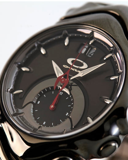 Oakley Judge Stealth Black Chronograph Watch PVD Stainless Steel Swiss Quartz