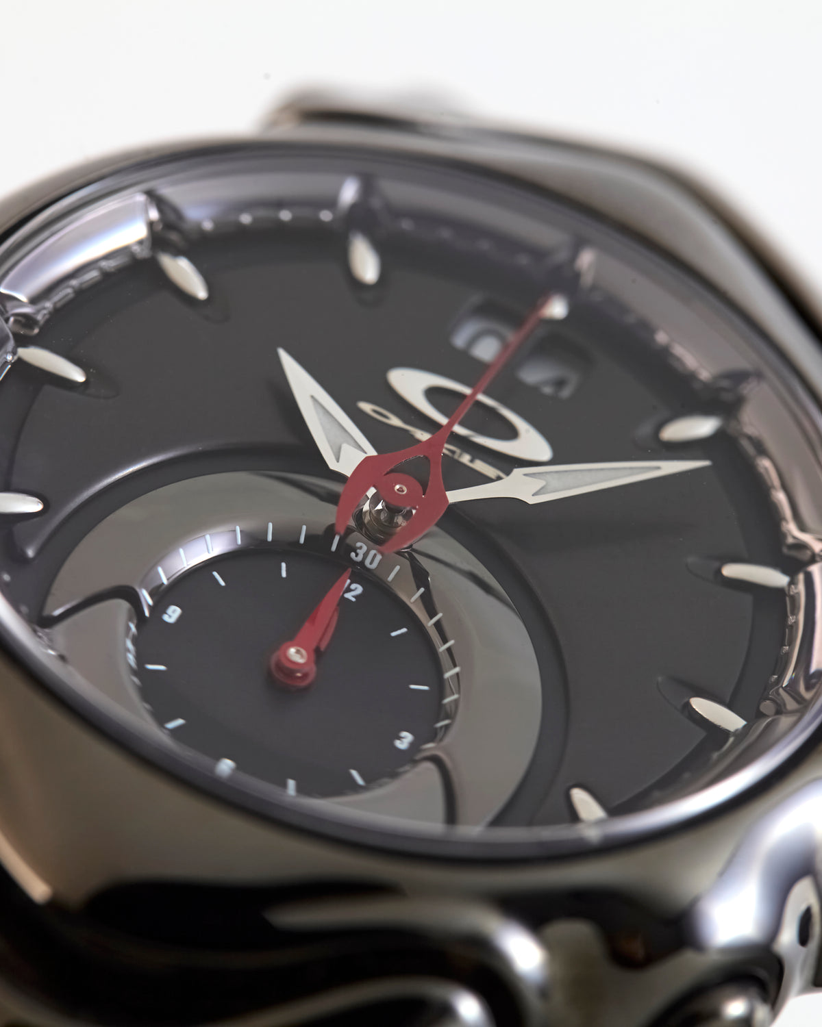 Oakley Judge Stealth Black Chronograph Watch PVD Stainless Steel Swiss Quartz
