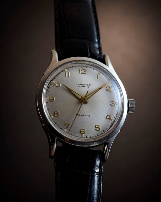 Universal Geneve Vintage Stainless Steel Manual Wind Wristwatch