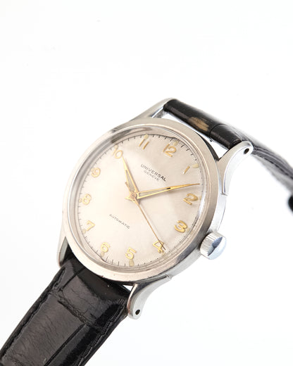 Universal Geneve Vintage Stainless Steel Manual-Wind Wristwatch.