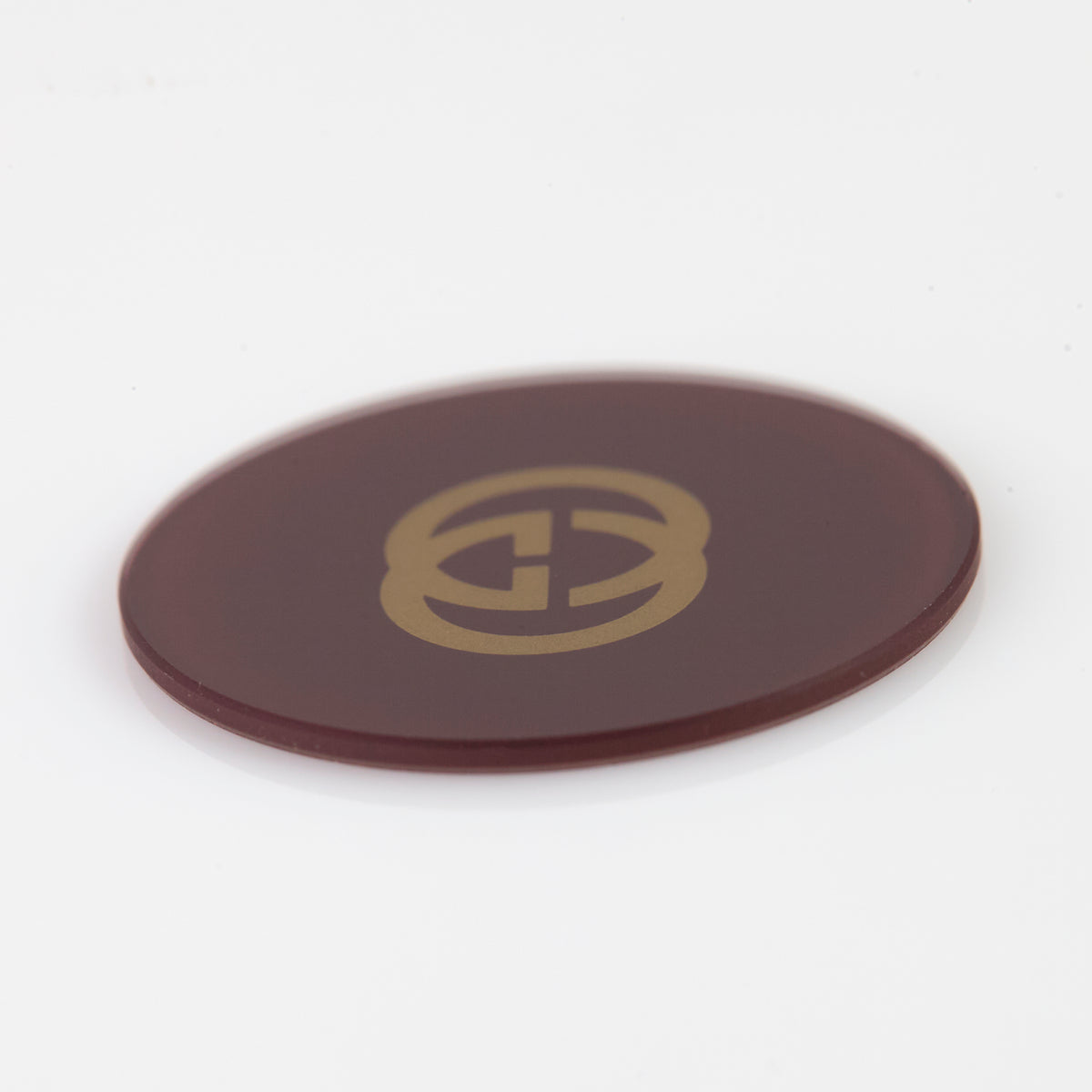 GUCCI Watch Dial. Deep Burgandy with Gold Logo. 153.011