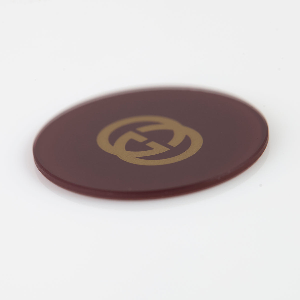 GUCCI Watch Dial. Deep Burgandy with Gold Logo. 153.011