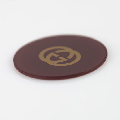 GUCCI Watch Dial. Deep Burgandy with Gold Logo. 153.011