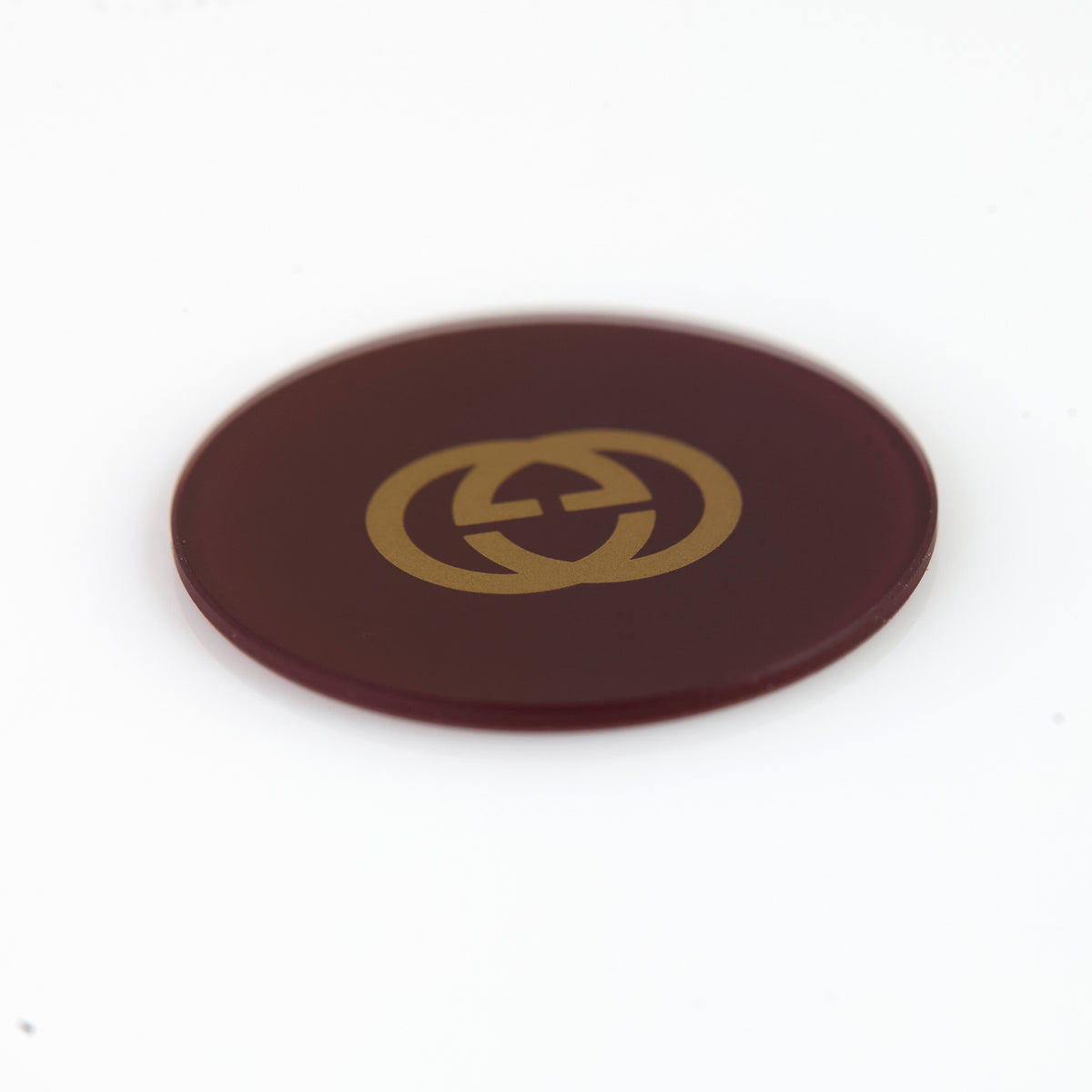 GUCCI Watch Dial. Deep Burgandy with Gold Logo. 153.011