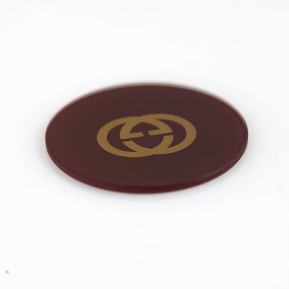 GUCCI Watch Dial. Deep Burgandy with Gold Logo. 153.011